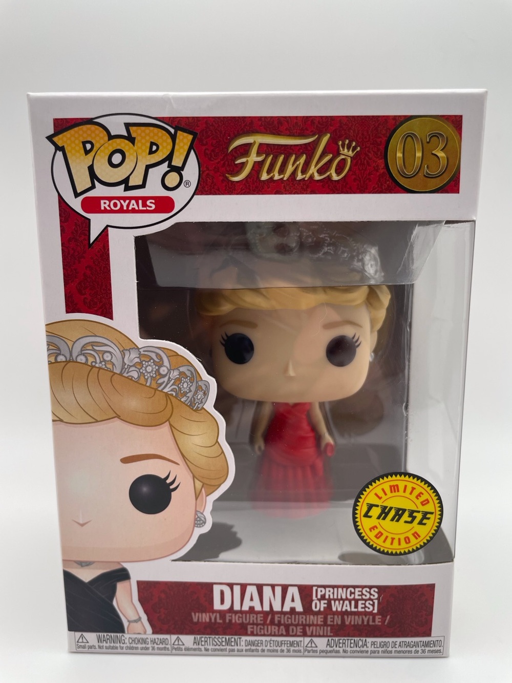 Funko Pop Royals Diana Princess of Wales Limited Edition Chase